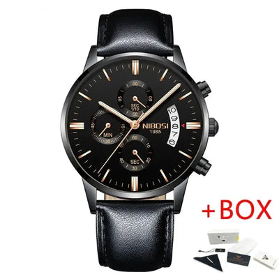 Luxe Men's Military Analog Quartz Watch