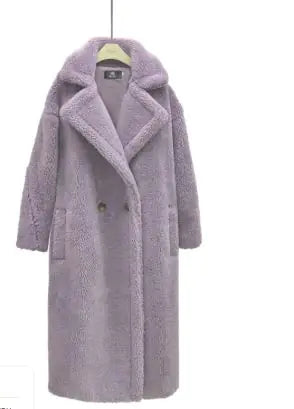 Luxe Cashmere Lamb Winter Coat