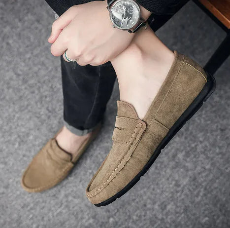 Men's Casual Flat Leather Shoes