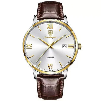 Luxe Leather Men's Quartz Watch