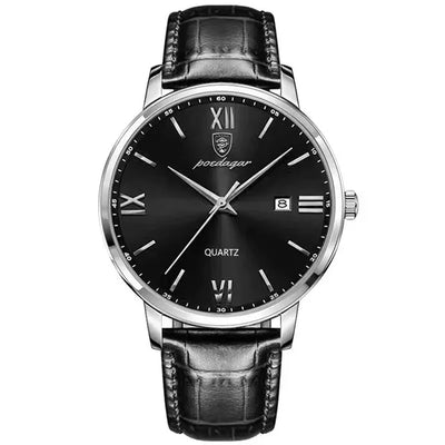 Luxe Leather Men's Quartz Watch